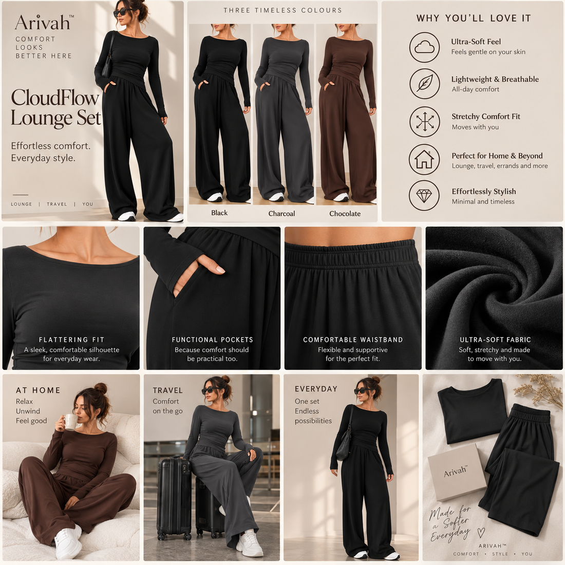 Arivah™ CloudFlow Lounge Set