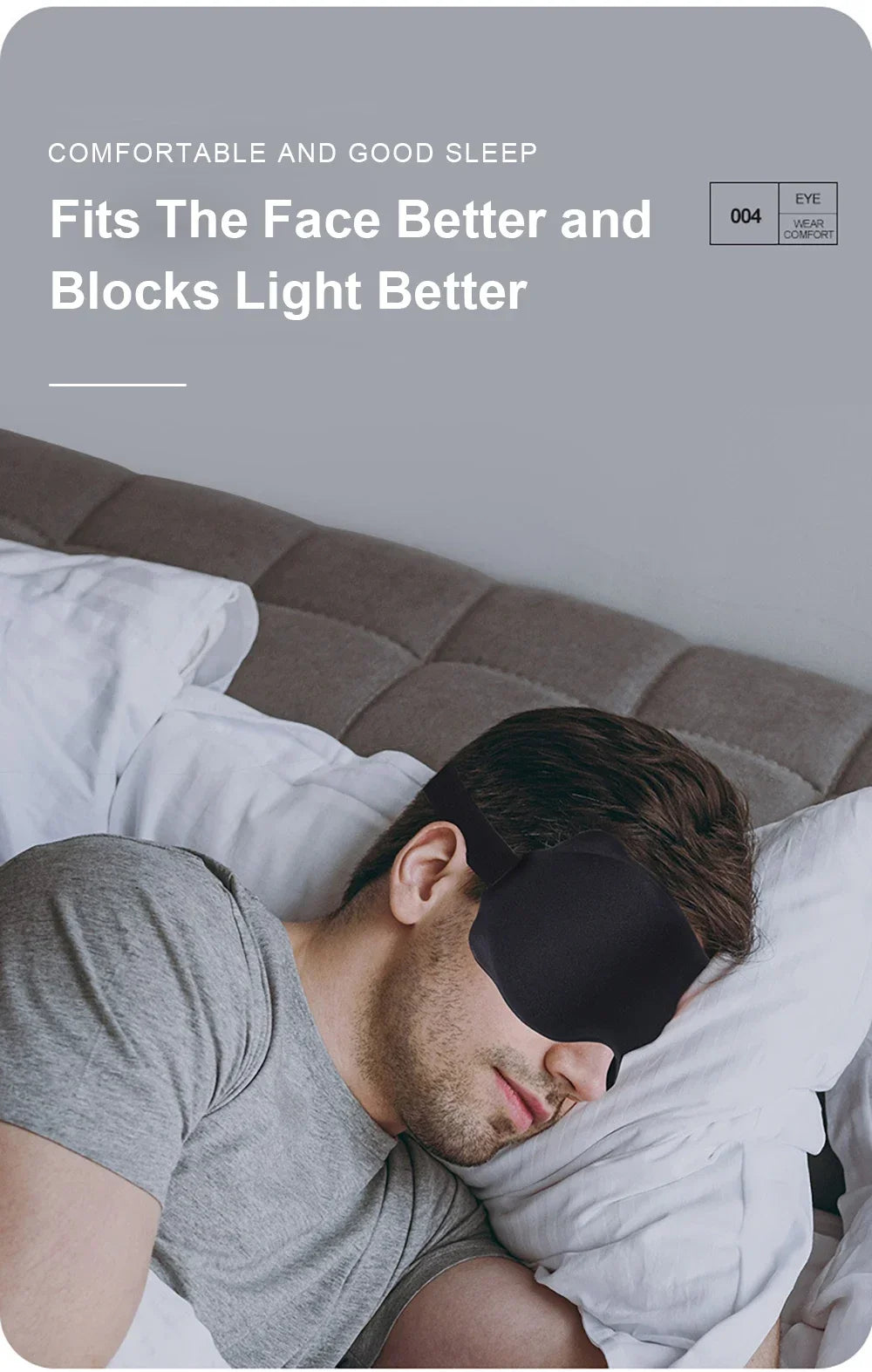 Deep Sleep Mask – Memory Foam Eye Cover