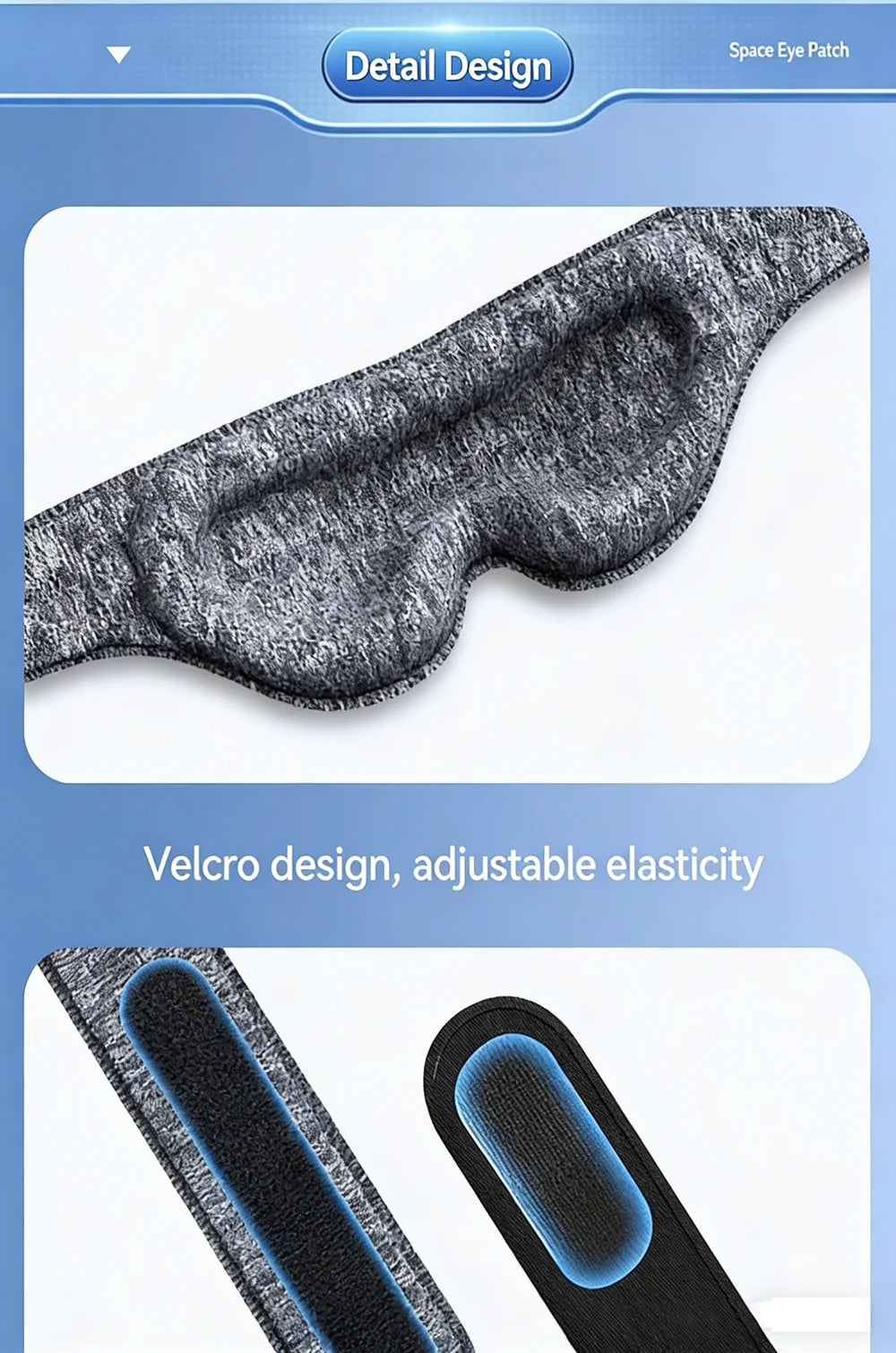 Premium 3D Sleep Mask – Soft & Adjustable