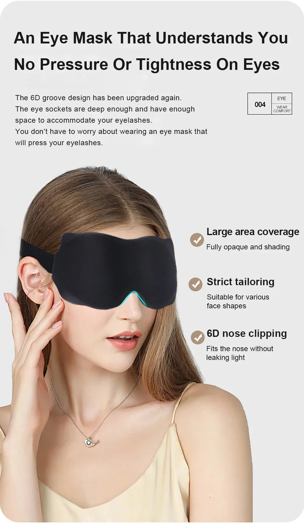 Deep Sleep Mask – Memory Foam Eye Cover
