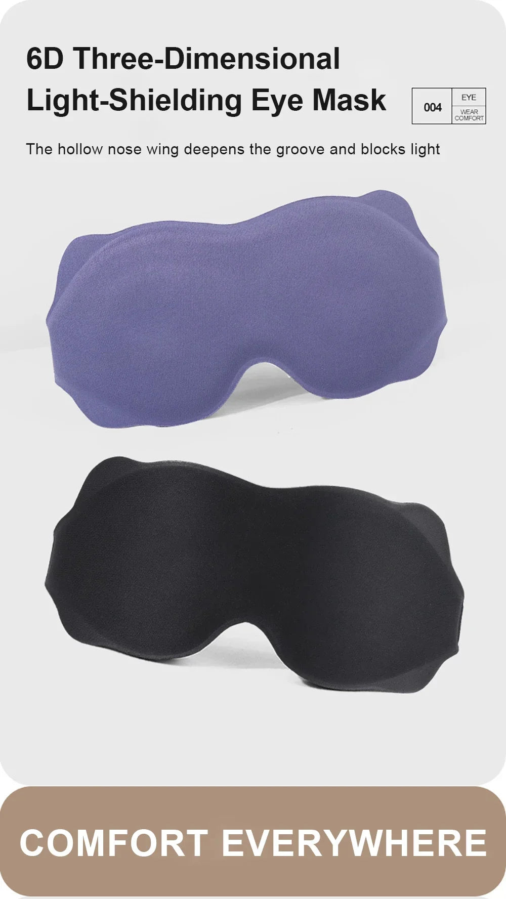 Deep Sleep Mask – Memory Foam Eye Cover