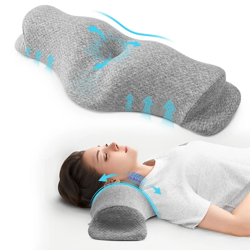 Orthopedic Neck Pillow – Breathable & Washable
