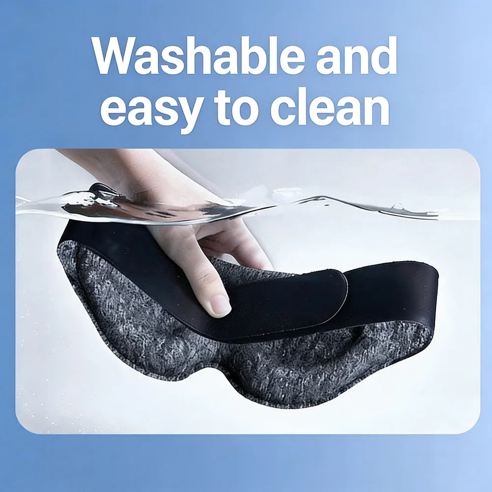 Premium 3D Sleep Mask – Soft & Adjustable