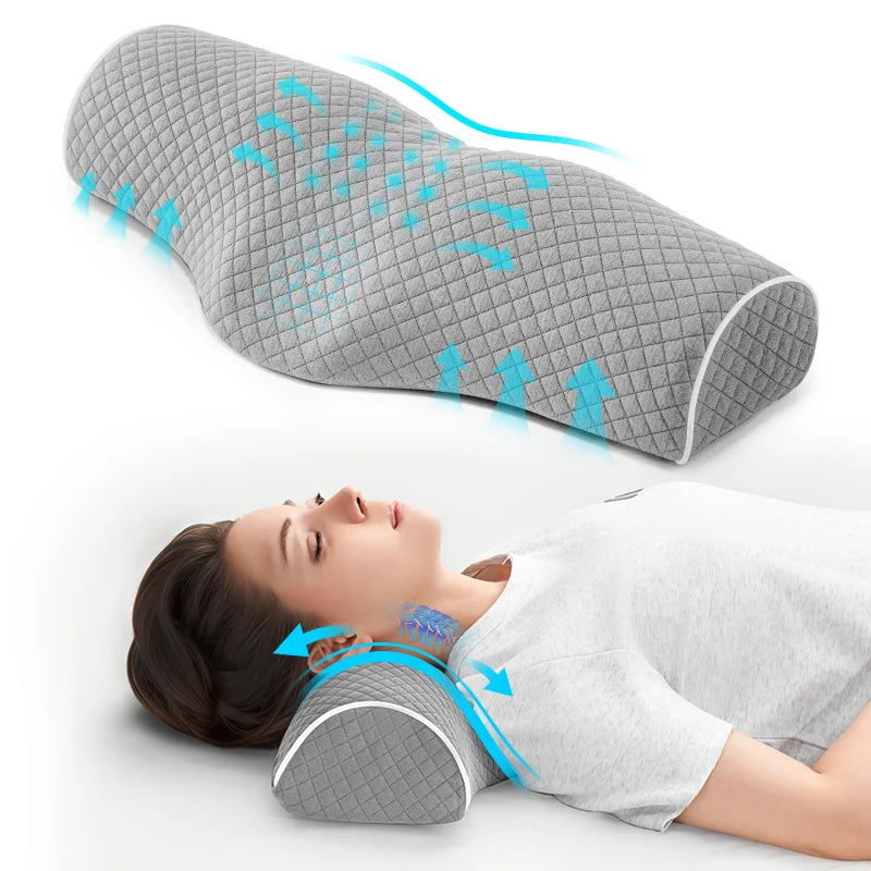 Orthopedic Neck Pillow – Breathable & Washable