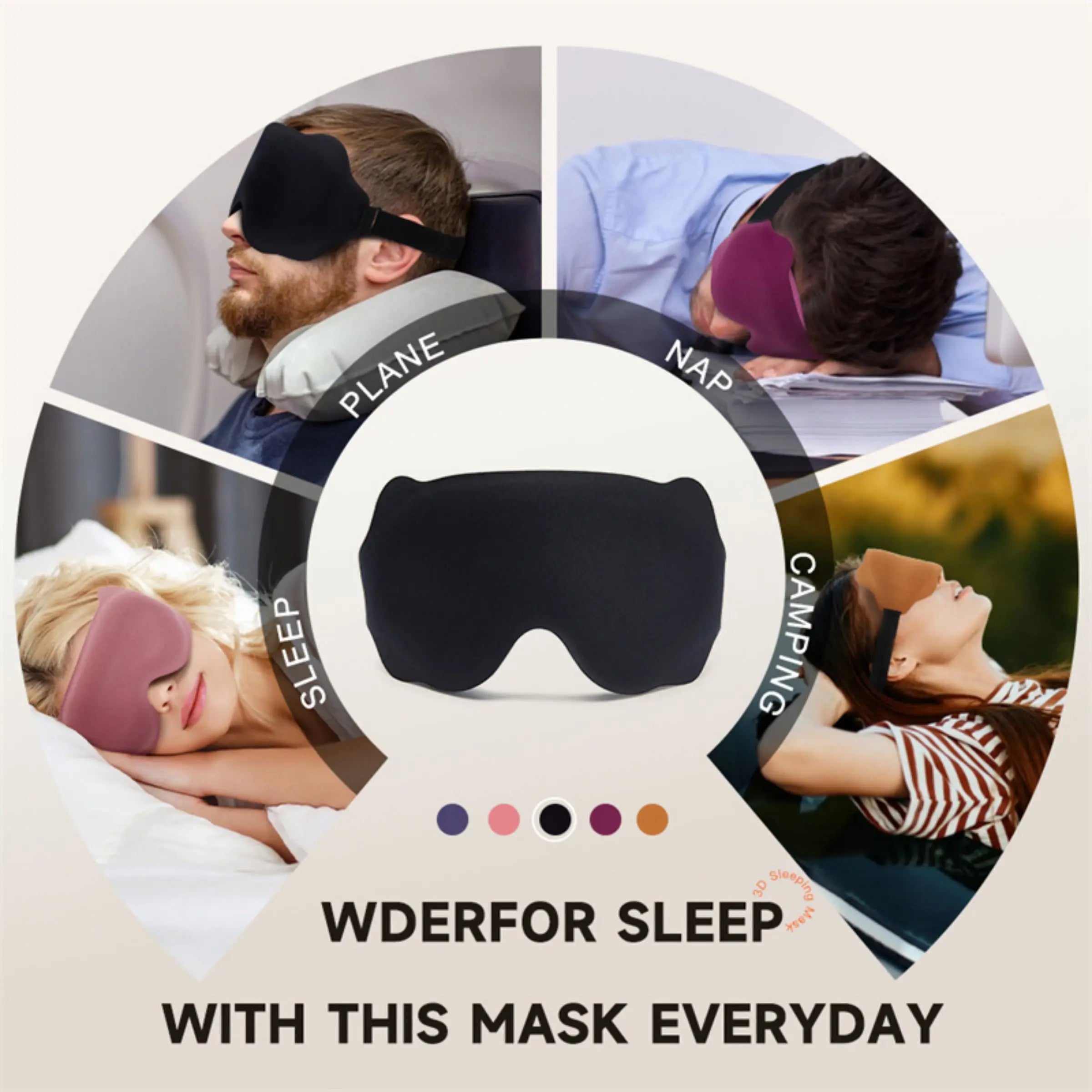 Deep Sleep Mask – Memory Foam Eye Cover