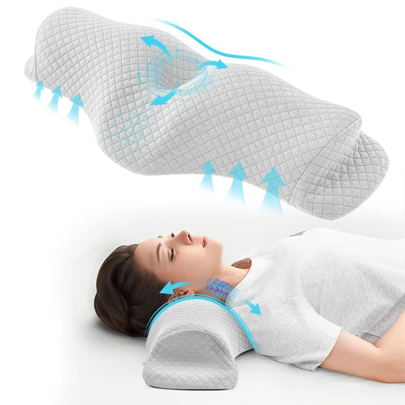 Orthopedic Neck Pillow – Breathable & Washable